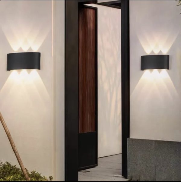 Εφαρμογή LED Premium για Εξωτερικούς Χώρους, Μαύρο - Κυματιστό Μοντέλο και Μοντέρνος Φωτισμός για Κήπους και Βεράντες