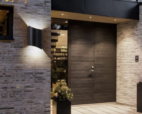Προβολέας LED Premium Διπλής Κατεύθυνσης για Πρόσοψη, Μαύρο - Σύγχρονος Φωτισμός για Κομψούς Εξωτερικούς Χώρους