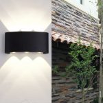 Εφαρμογή LED Premium για Εξωτερικούς Χώρους, Μαύρο - Κυματιστό Μοντέλο και Μοντέρνος Φωτισμός για Κήπους και Βεράντες