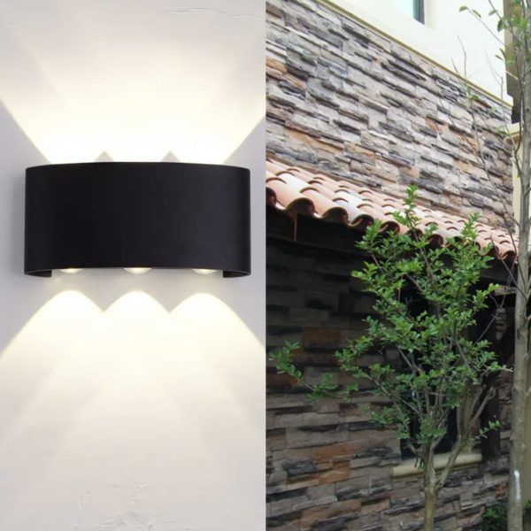 Εφαρμογή LED Premium για Εξωτερικούς Χώρους, Μαύρο - Κυματιστό Μοντέλο και Μοντέρνος Φωτισμός για Κήπους και Βεράντες