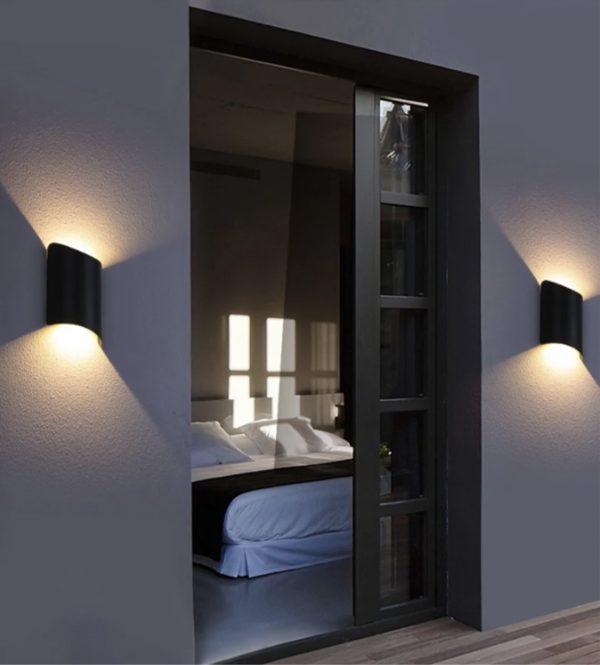 Προβολέας LED Premium Διπλής Κατεύθυνσης για Πρόσοψη, Μαύρο - Σύγχρονος Φωτισμός για Κομψούς Εξωτερικούς Χώρους