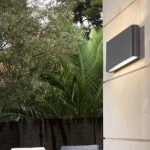 Προβολέας LED διπλής κατεύθυνσης για πρόσοψη, επίπεδος σχεδιασμός, μαύρο - Ανθεκτικός και σύγχρονος φωτισμός για πολυτελείς πρόσοψεις