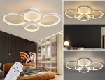 Σύγχρονο φωτιστικό LED, λευκό, DM 6628/4-WH - Πολυχρηστικός φωτισμός με κυκλικό σχεδιασμό, ιδανικός για πολυτελή εσωτερικά.