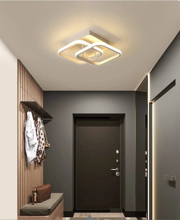 Φωτιστικό LED, Σχεδιασμός Επικάλυψης, Μαύρο - Ρυθμιζόμενος Φωτισμός Με Τηλεχειρισμό, Ιδανικό Για Υπνοδωμάτιο Ή Καθιστικό