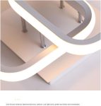Φωτιστικό LED, Σχεδιασμός Επικάλυψης, Μαύρο - Ρυθμιζόμενος Φωτισμός Με Τηλεχειρισμό, Ιδανικό Για Υπνοδωμάτιο Ή Καθιστικό