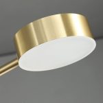 Σύγχρονο LED Ασύμμετρο Φωτιστικό, 3851/4+4, Χρυσό - Ιδανικό για την προσθήκη μιας πολυτελούς πινελιάς στο υπνοδωμάτιο ή το σαλόνι.