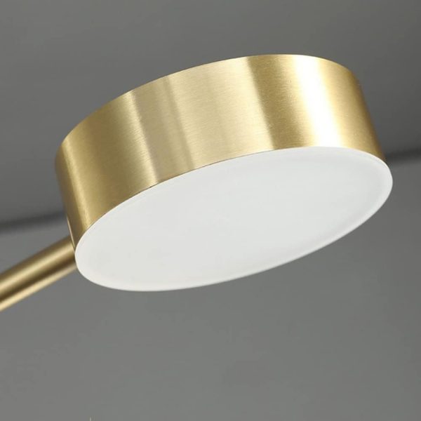 Σύγχρονο LED Ασύμμετρο Φωτιστικό, 3851/4+4, Χρυσό - Ιδανικό για την προσθήκη μιας πολυτελούς πινελιάς στο υπνοδωμάτιο ή το σαλόνι.