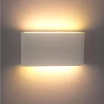 Διπλής κατεύθυνσης LED προβολέας προσώπου, λευκό 12W - Προηγμένος φωτισμός για κομψές εξωτερικές πρόσοψεις