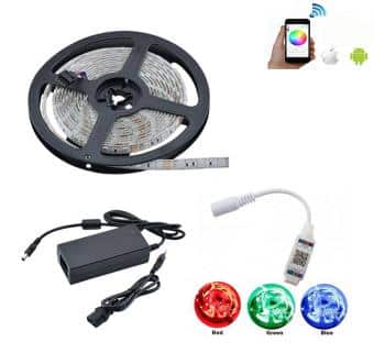 Κιτ Ταινίας LED RGB 5m Smart Bluetooth - Προσαρμοσμένος Φωτισμός και Έλεγχος μέσω Κινητού Τηλεφώνου