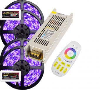 Σετ Ταινίας LED RGB Luxos 20μ Πολυζωνική - Έξυπνος Έλεγχος Δύο Ζωνών για τέλεια ατμόσφαιρα