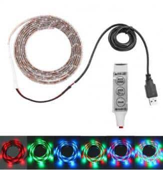 Κιτ ταινίας LED RGB με USB 1μ - Φωτισμός για τηλεόραση, Προσαρμοσμένα και Πολύχρωμα Εφέ