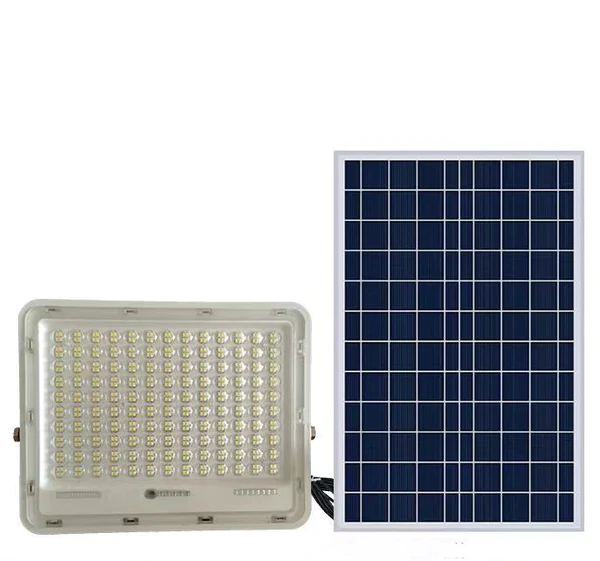 Προβολέας LED 500W, με ηλιακό πάνελ και τηλεχειριστήριο - Ιδανικός για μεγάλους εξωτερικούς χώρους, προσφέροντας ισχυρό φωτισμό και άνεση χρήσης.