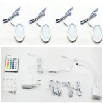 Προβολέας LED RGB Εντοιχιζόμενος D60, Πλήρες Σετ 4x2W - Προσαρμοσμένος και Οικονομικός Φωτισμός Ενέργειας