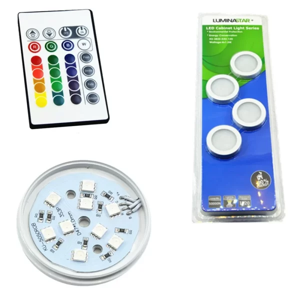 Προβολέας LED RGB Εντοιχιζόμενος D60, Πλήρες Σετ 4x2W - Προσαρμοσμένος και Οικονομικός Φωτισμός Ενέργειας