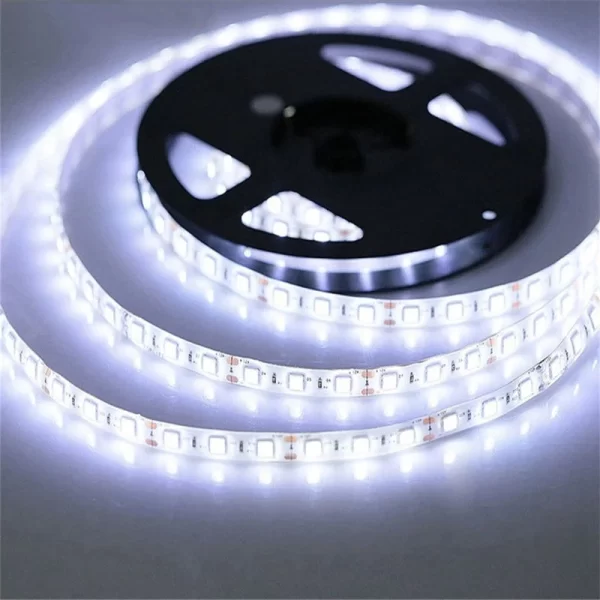 Ταινία LED εσωτερικού χώρου 3528, 120 LED ανά μέτρο, 8W - Φωτεινός και ομοιόμορφος φωτισμός, Χρώμα: Θερμό λευκό, Φυσικό λευκό, Ψυχρό λευκό