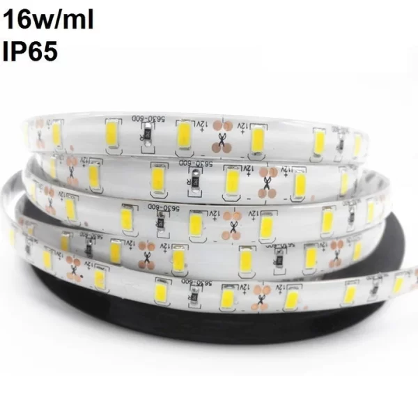Ταινία LED 5630 για Εσωτερικό Φωτισμό, 60 LED ανά μέτρο, 16W - Χρώμα Φυσικό Λευκό για Μοντέρνο Περιβάλλον