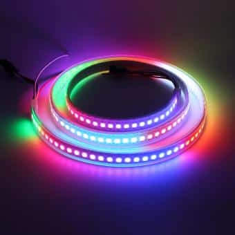 Ταινία LED RGB Pixel 2812, 60 LED ανά μέτρο, 18W - Πολύχρωμος και εξατομικευμένος φωτισμός, ιδανικός για μοντέρνα εσωτερικά.