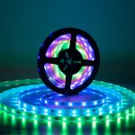 Ταινία LED RGB 5050, 60 LED ανά μέτρο, 14W - Δυναμική και αποδοτική λύση φωτισμού για εσωτερικούς χώρους.