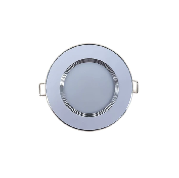 Προβολέας LED Κυκλικός, 5W, Ψυχρό Φως 6000K, Λευκό - Ενσωματωμένη Λύση για Φωτισμό Εσωτερικών Χώρων