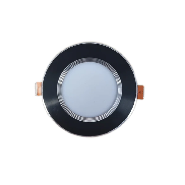 Προβολέας LED Κυκλικός, Ψυχρό Φως 6000K, 5W, Μαύρο - Ενσωματωμένος Σχεδιασμός για Σύγχρονο Φωτισμό