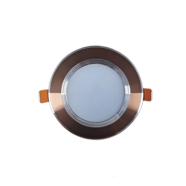 Προβολέας LED Καφέ, 7W, Ψυχρό Φως 6000K, Κυκλικός - Ενσωματωμένη Λύση για Φωτισμό Εσωτερικών Χώρων