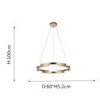 Φωτιστικό LED Dimmable Πολυτελείας με Τηλεχειριστήριο και Έξυπνες Λειτουργίες, DM-MD 3717 BK - Ιδανικό για Μοντέρνο Φωτισμό και Κομψούς Χώρους