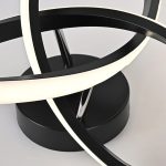 Φωτιστικό LED Μαύρο Πολυτελείας με 3 Λειτουργίες, DM BK Infinity 25W - Ιδανικό για Μοντέρνο Φωτισμό και Κομψούς Χώρους
