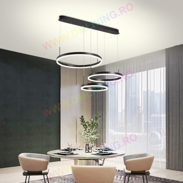 Κρεμαστό LED Φωτιστικό, Κομψός Σχεδιασμός DM 1795-BK Μαύρο/Λευκό - Μια Προηγμένη Επιλογή για Κομψούς Χώρους