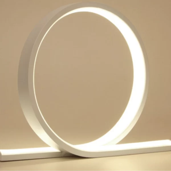 Επιτραπέζιο Φωτιστικό LED T1004 46cm με Κυκλικό Φωτισμό - Σύγχρονος Σχεδιασμός για Καθιστικά και Γραφεία
