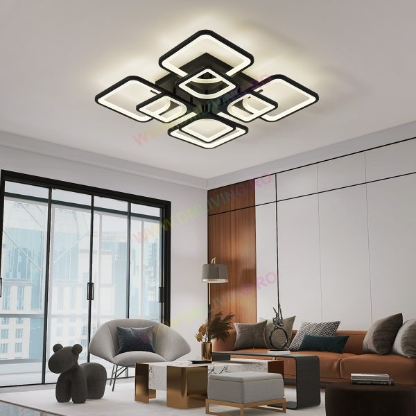 <strong>Προβολέας LED Premium με Τηλεχειριστήριο, 256W DM6548/4+4-BK, Μαύρο - Ιδανικός για Εξατομικευμένο Φωτισμό σε Κομψά Εσωτερικά Χώρους</strong>