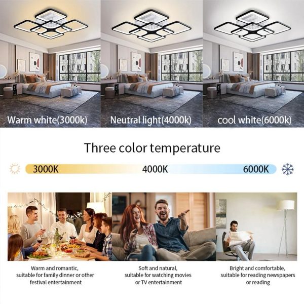 <strong>Προβολέας LED Premium με Τηλεχειριστήριο, 256W DM6548/4+4-BK, Μαύρο - Ιδανικός για Εξατομικευμένο Φωτισμό σε Κομψά Εσωτερικά Χώρους</strong>