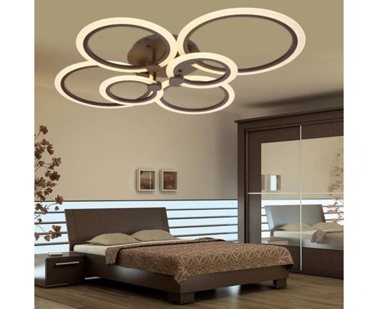 Σύγχρονο LED Φωτιστικό Με Τηλεχειρισμό 6601/2 X 4 Καφέ - Μια Κομψή Επιλογή Για Πολυτελή Εσωτερικά.