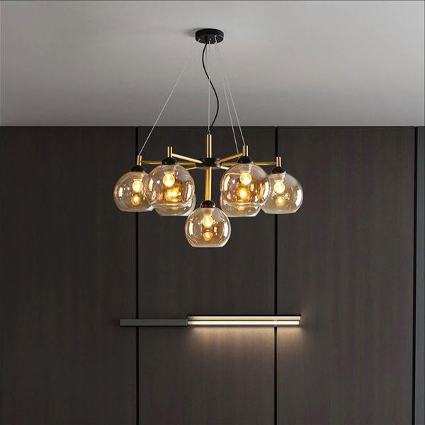 Φωτιστικό LED με 7 καπέλα, μοντέρνος σχεδιασμός - Μια εκλεπτυσμένη επιλογή για πολυτελή χώρους και κομψές ατμόσφαιρες.