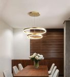 Κρεμαστό LED Φωτιστικό, Κυκλικός Σχεδιασμός, DM 1719/500-GD, Χρυσό - Προηγμένη Λύση για Σύγχρονα Δωμάτια και Σαλόνια