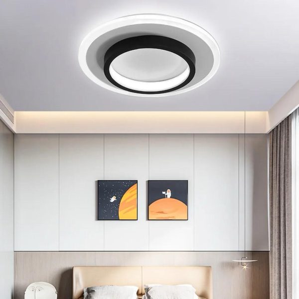Μοντέρνο LED Φωτιστικό, Κυκλικός Σχεδιασμός, DM82, Λευκό - Στιλάτος και Αποδοτικός Φωτισμός για Σύγχρονους Εσωτερικούς Χώρους