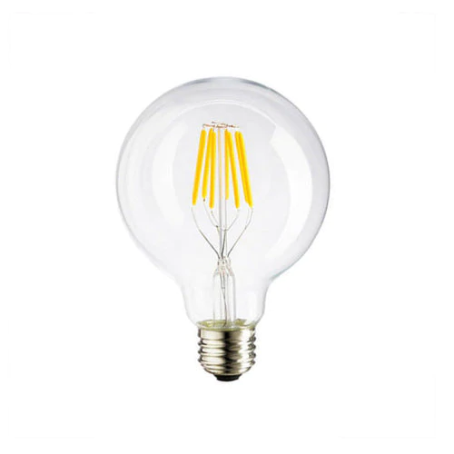 Λάμπα LED G95 E27, Θερμό Φως 3000K, 8W - Μοντέρνος Σχεδιασμός και Εξοικονόμηση Ενέργειας, Ιδανική για Υπνοδωμάτιο ή Καθιστικό