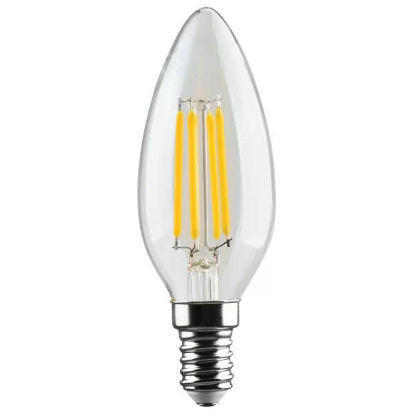 Λάμπα LED Filament Κερί E14 4W 400LM - Ζεστός και Κομψός Φωτισμός για Εκλεπτυσμένους Χώρους