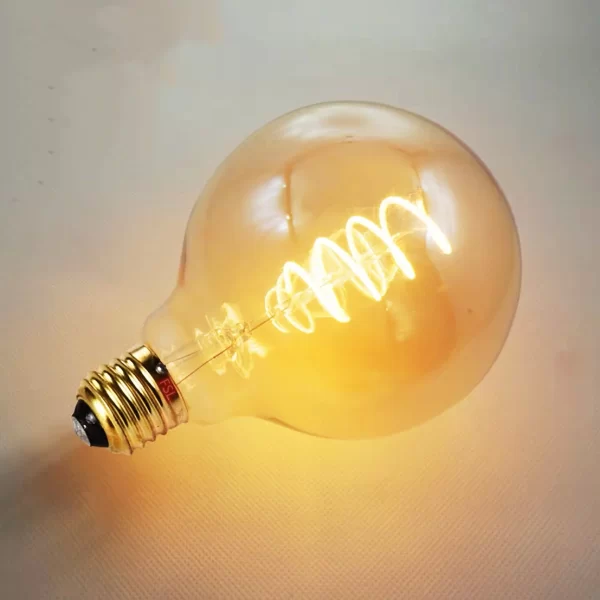 Λάμπα LED Filament Διακοσμητική G95 E27 4W 2000K - Κλασικός Σχεδιασμός και Άνετο Φως για Κομψούς Χώρους