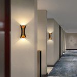 Εφαρμογή τοίχου LED, Σύγχρονος Σχεδιασμός με Ζεστό Φως, Μαύρο - Κομψός Φωτισμός για Μοντέρνους Χώρους