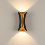 Εφαρμογή τοίχου LED, Σύγχρονος Σχεδιασμός με Ζεστό Φως, Μαύρο - Κομψός Φωτισμός για Μοντέρνους Χώρους