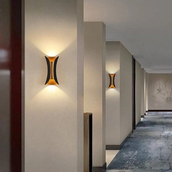 Εφαρμογή τοίχου LED, Σύγχρονος Σχεδιασμός με Ζεστό Φως, Μαύρο - Κομψός Φωτισμός για Μοντέρνους Χώρους