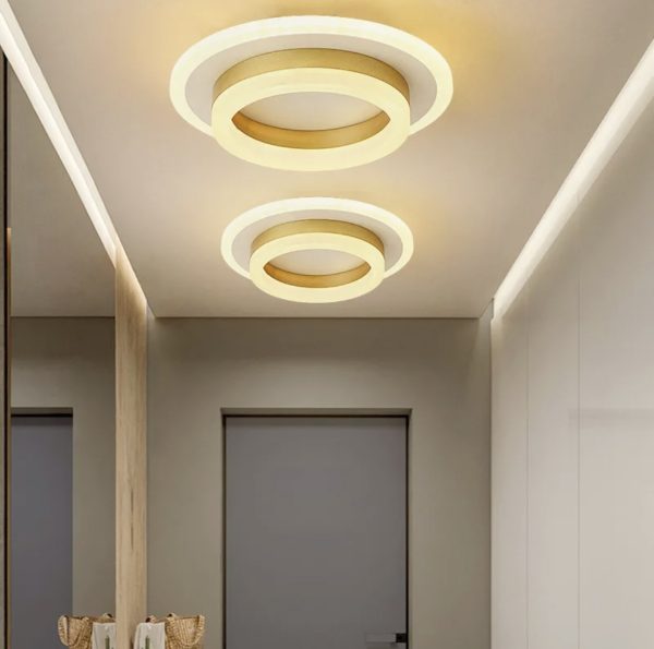 Φωτιστικό LED RING GOLD, Κομψός Σχεδιασμός και Αποτελεσματικός Φωτισμός, 50W DM 6081Y-GD - Μοντέρνος Φωτισμός για Κομψούς Χώρους