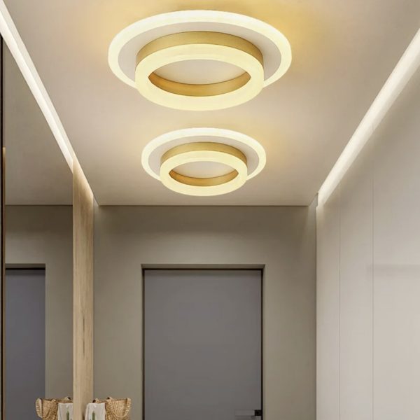 Φωτιστικό LED RING GOLD, Κομψός Σχεδιασμός και Αποτελεσματικός Φωτισμός, 50W DM 6081Y-GD - Μοντέρνος Φωτισμός για Κομψούς Χώρους