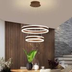 Σύγχρονος LED Φωτισμός Κυκλικός DM 1768/500-COF, Καφέ - Κομψός Φωτισμός για Σύγχρονους Χώρους