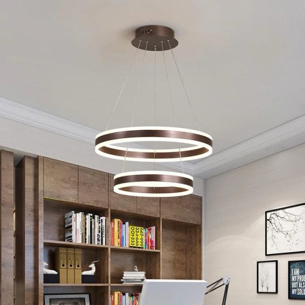 Σύγχρονος LED Φωτισμός Κυκλικός DM 1768/500-COF, Καφέ - Κομψός Φωτισμός για Σύγχρονους Χώρους