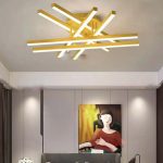 Φωτιστικό LED, Ρυθμιζόμενη Ένταση και 6 Πηγές Φωτός, Χρυσό DM 306/6 - Προηγμένος Φωτισμός για Σύγχρονους Χώρους