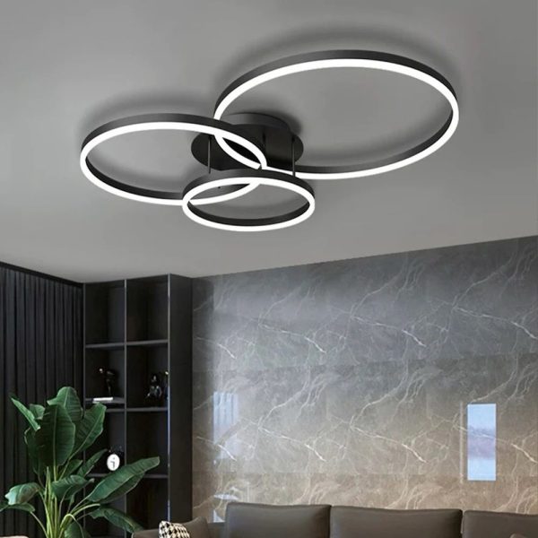 Φωτιστικό LED, Κυκλικός Σχεδιασμός με Αποτελεσματικό Φωτισμό, Μαύρο DM 1709-B - Προηγμένος Φωτισμός για Σύγχρονους Χώρους