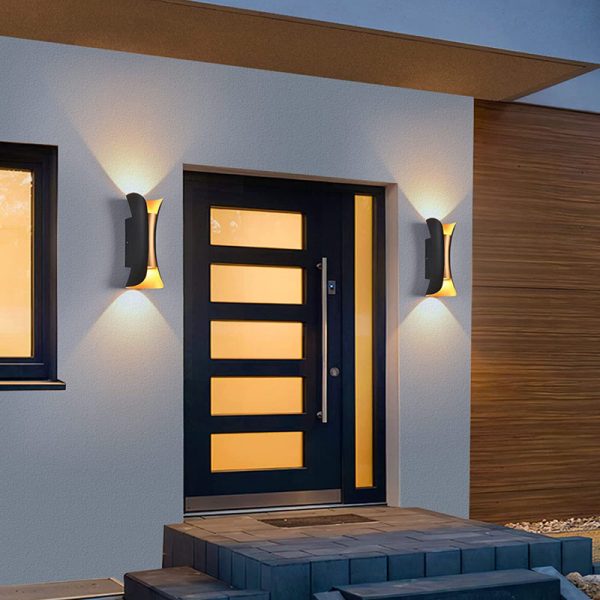 Εφαρμογή τοίχου LED, Σύγχρονος Σχεδιασμός με Ζεστό Φως, Μαύρο - Κομψός Φωτισμός για Μοντέρνους Χώρους