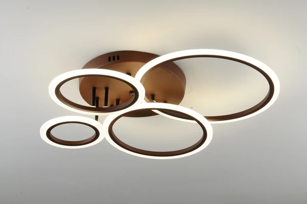 Φωτιστικό LED Premium Καφέ DM001-4 - Ρυθμιζόμενη Λειτουργικότητα και Ασύμμετρος Σχεδιασμός, Ιδανικό για Στυλάτο Δείπνο