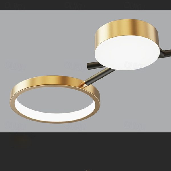 Φωτιστικό LED Πολυτελείας Μαύρο/Χρυσό DM9030-9 - Προηγμένος Φωτισμός με Ασύμμετρο Σχεδιασμό, Ιδανικό για Κομψό Dining.
